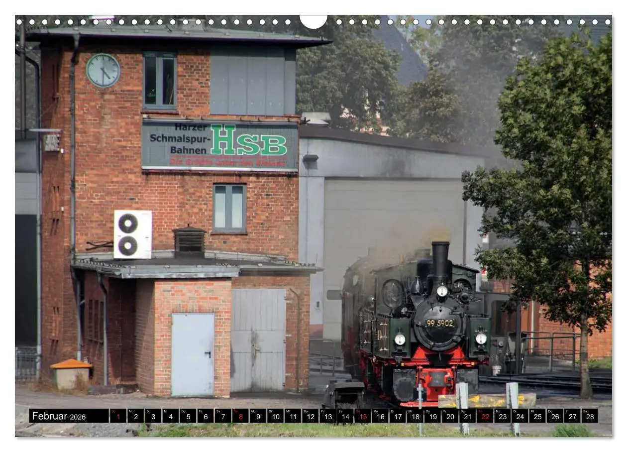 Bild: 9783516158588 | Die Brockenbahn - Mit Volldampf durch den Harz (Wandkalender 2026...