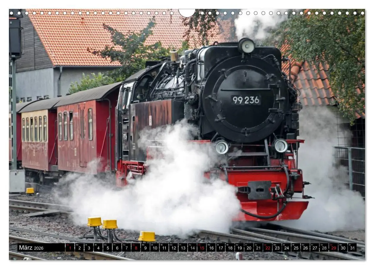 Bild: 9783516158588 | Die Brockenbahn - Mit Volldampf durch den Harz (Wandkalender 2026...