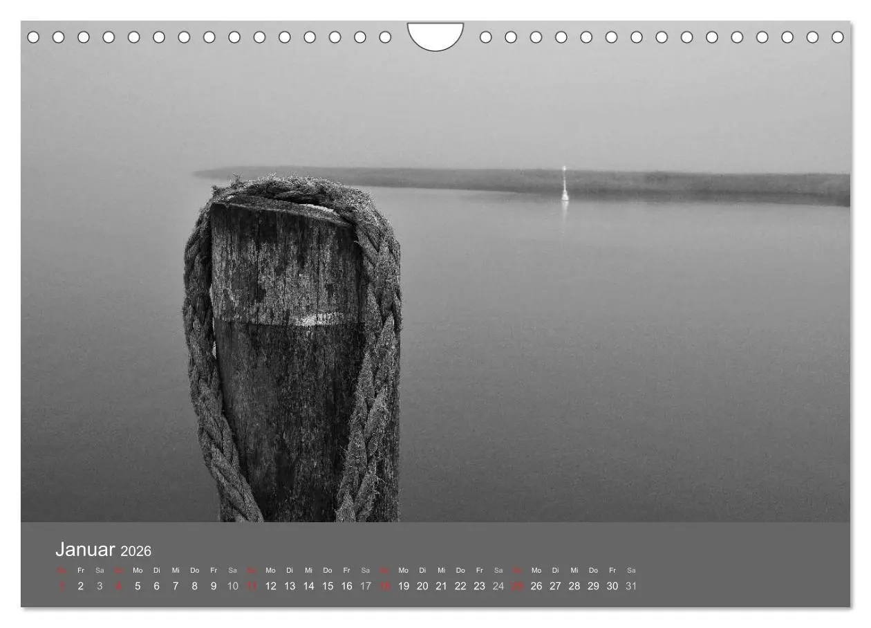 Bild: 9783516228588 | Ostsee - von schwarz bis weiß (Wandkalender 2026 DIN A4 quer),...
