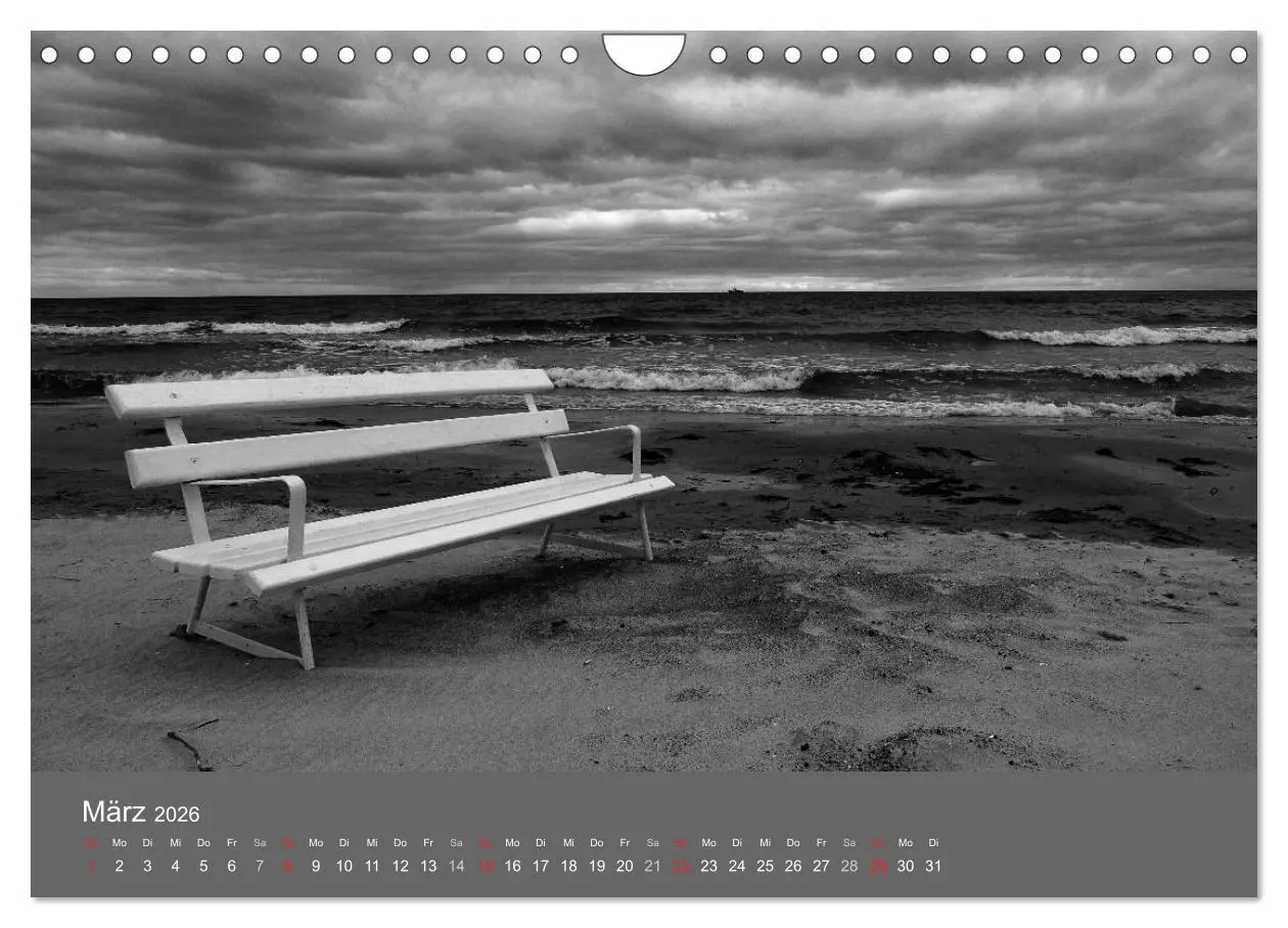 Bild: 9783516228588 | Ostsee - von schwarz bis weiß (Wandkalender 2026 DIN A4 quer),...