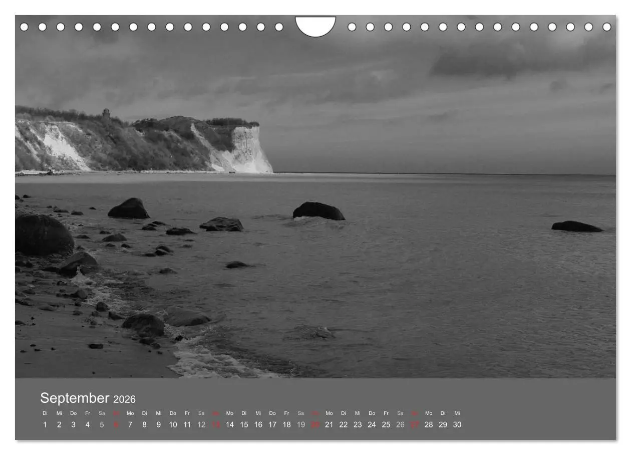Bild: 9783516228588 | Ostsee - von schwarz bis weiß (Wandkalender 2026 DIN A4 quer),...