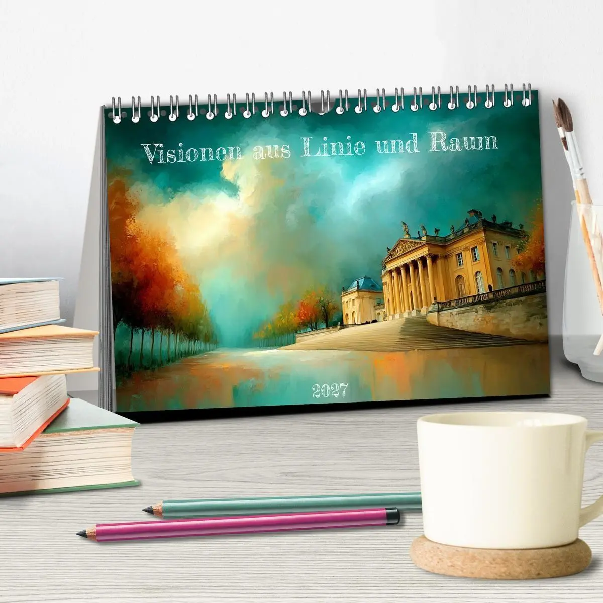 Bild: 9783516778588 | Visionen aus Linie und Raum (Tischkalender 2027 DIN A5 quer),...