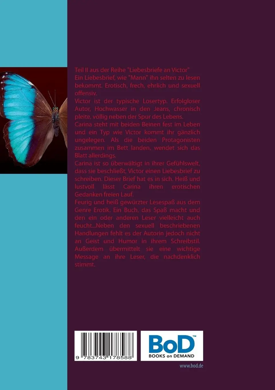 Rückseite: 9783743178588 | Liebesbrief an Victor II | Elle Voyage | Taschenbuch | 208 S. | 2017