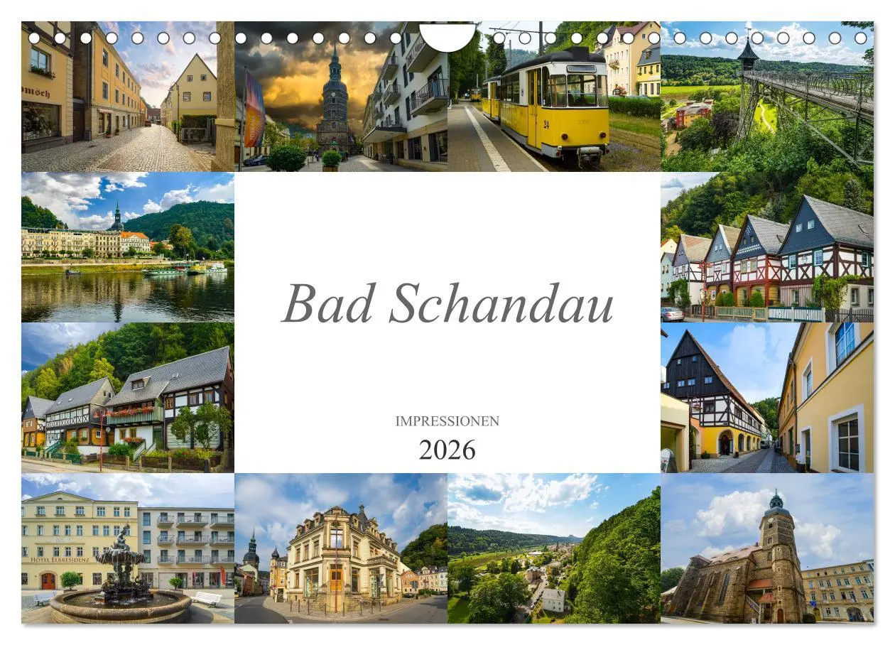 Cover: 9783457818688 | Bad Schandau Impressionen (Wandkalender 2026 DIN A4 quer), CALVENDO...