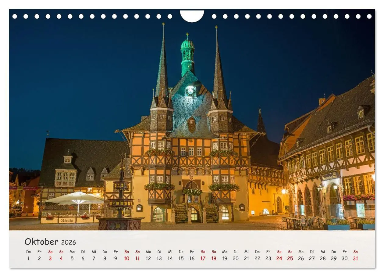 Bild: 9783516458688 | Wernigerode - Historische Fachwerkstadt am Harz (Wandkalender 2026...