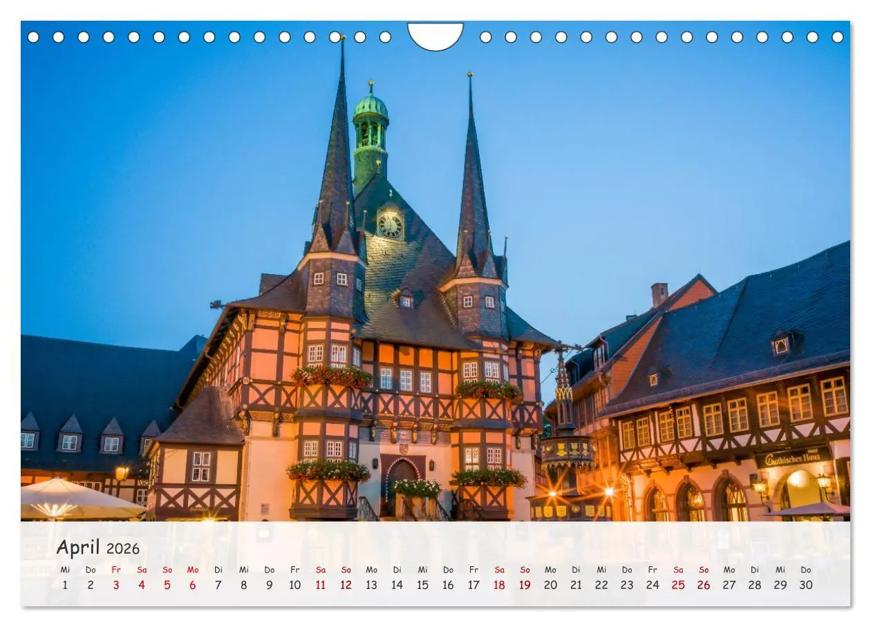 Bild: 9783516458688 | Wernigerode - Historische Fachwerkstadt am Harz (Wandkalender 2026...