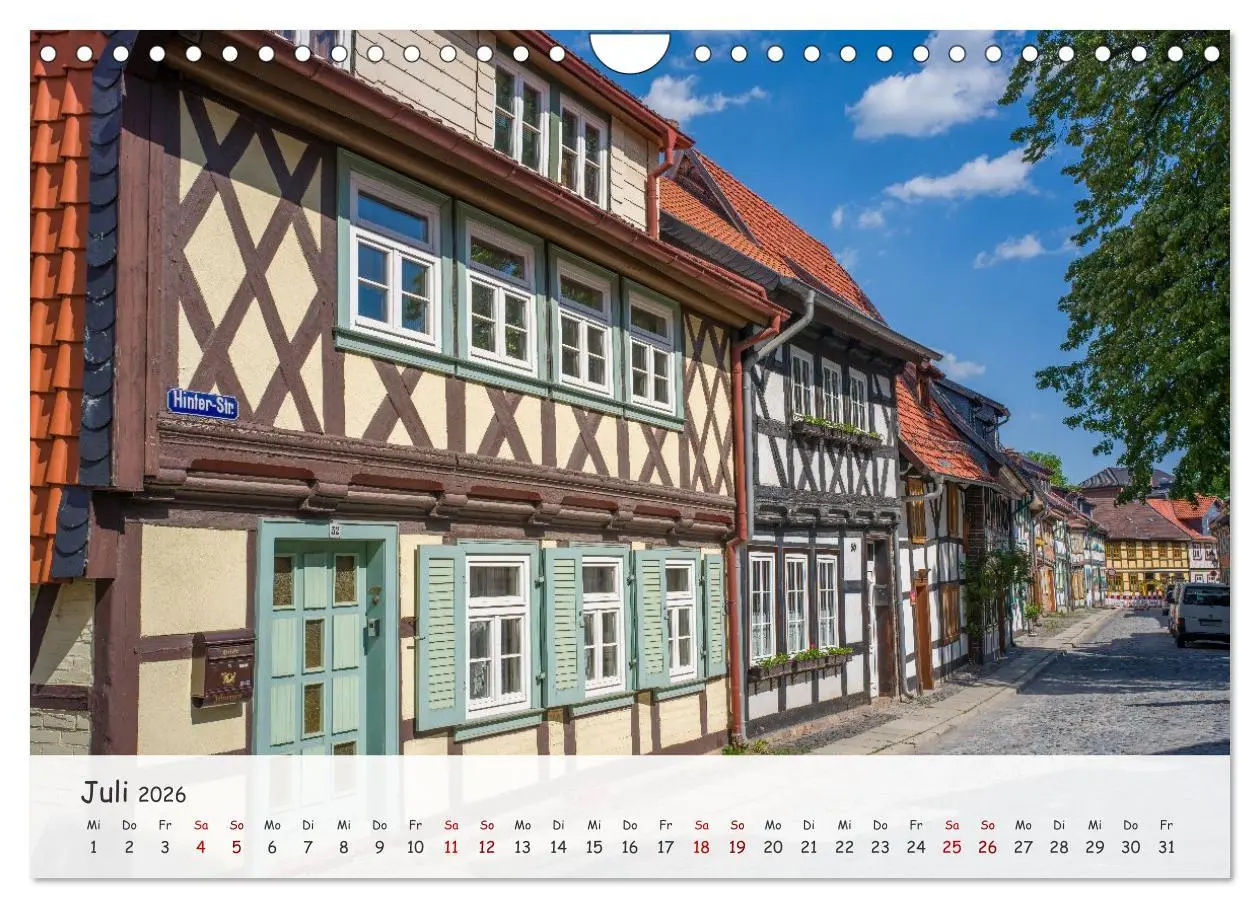 Bild: 9783516458688 | Wernigerode - Historische Fachwerkstadt am Harz (Wandkalender 2026...