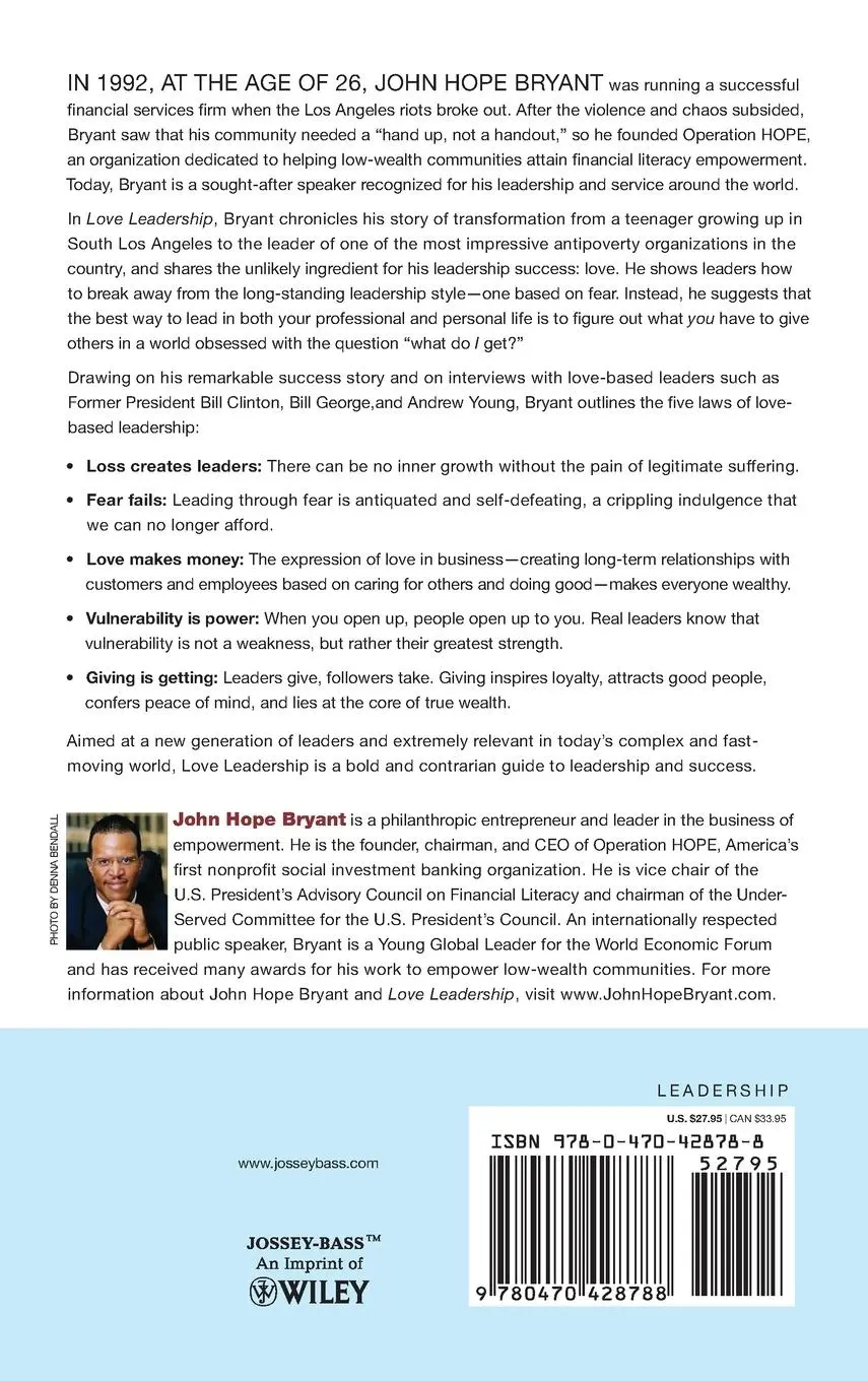 Rückseite: 9780470428788 | Love Leadership | The New Way to Lead in a Fear-Based World | Bryant
