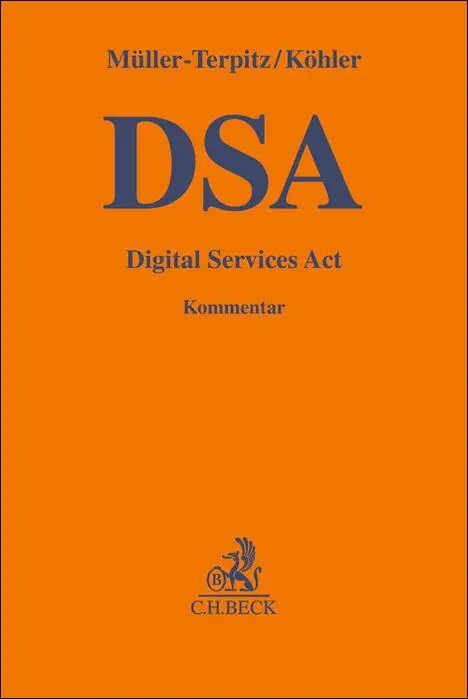 Cover: 9783406798788 | Digital Services Act | Gesetz über digitale Dienste | Buch | XXVII