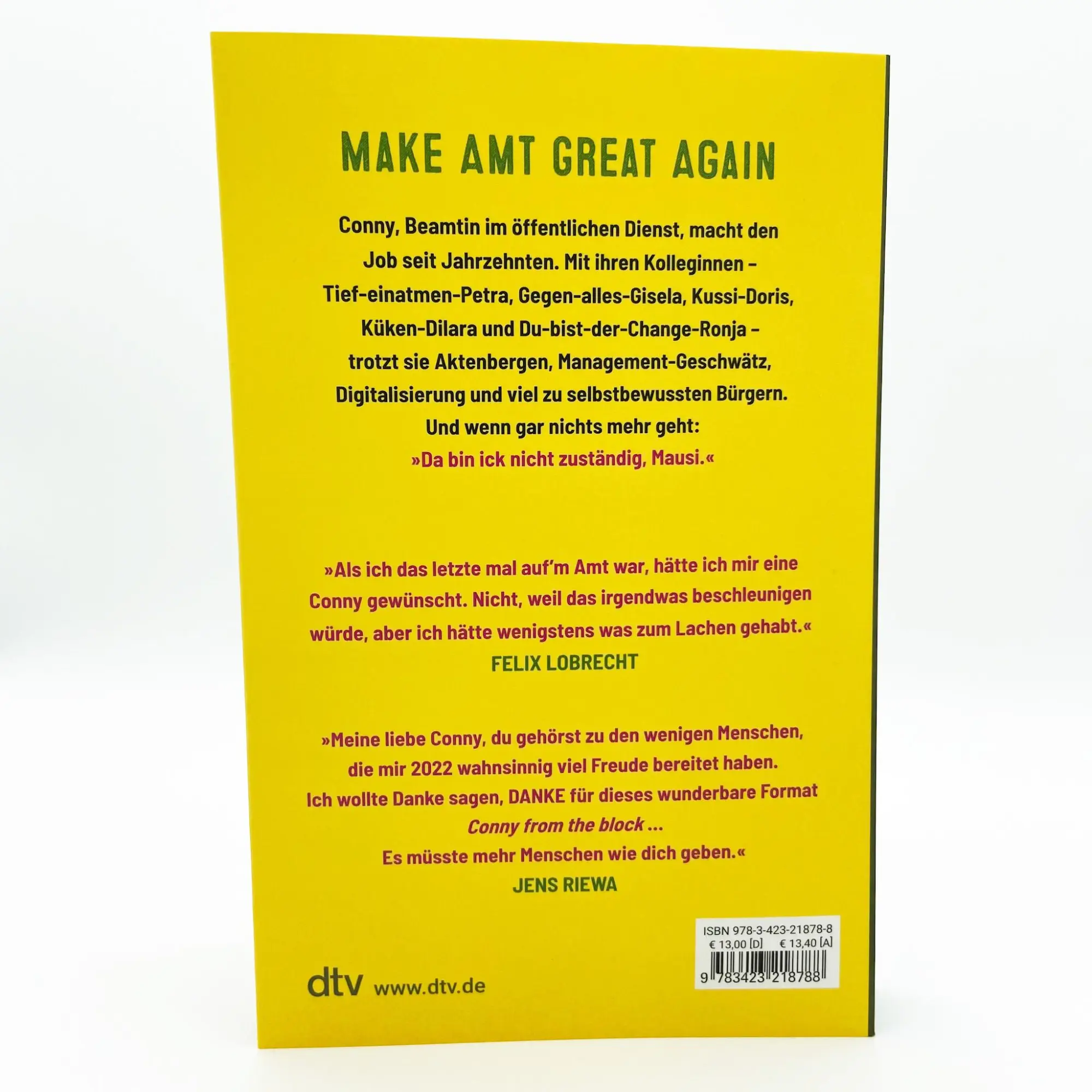 Bild: 9783423218788 | Da bin ick nicht zuständig, Mausi | Conny from the block | Taschenbuch
