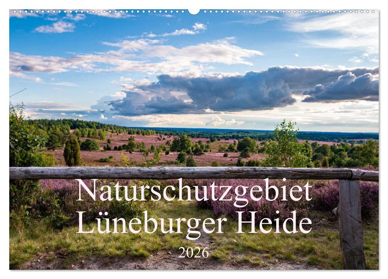 Cover: 9783457598788 | Naturschutzgebiet Lüneburger Heide (Wandkalender 2026 DIN A2 quer),...