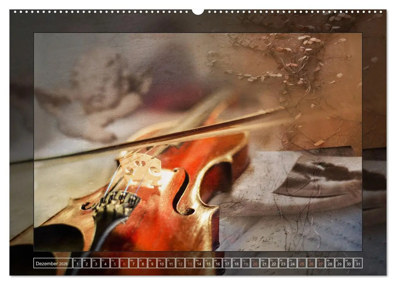 Bild: 9783457738788 | Instrumententräume - Die Geige (hochwertiger Premium Wandkalender...