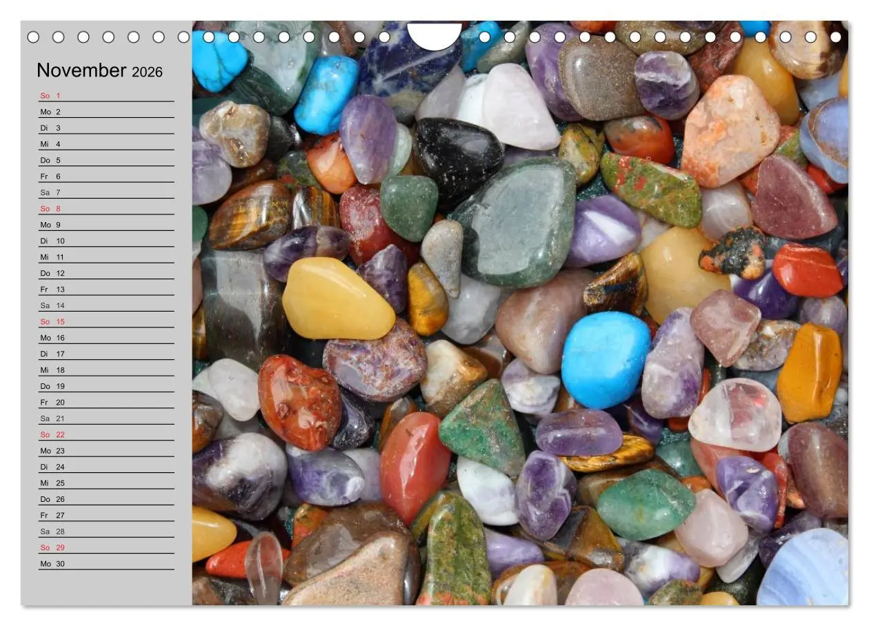 Bild: 9783457978788 | Minerale. Kristalle und Edelsteine (Wandkalender 2026 DIN A4 quer),...