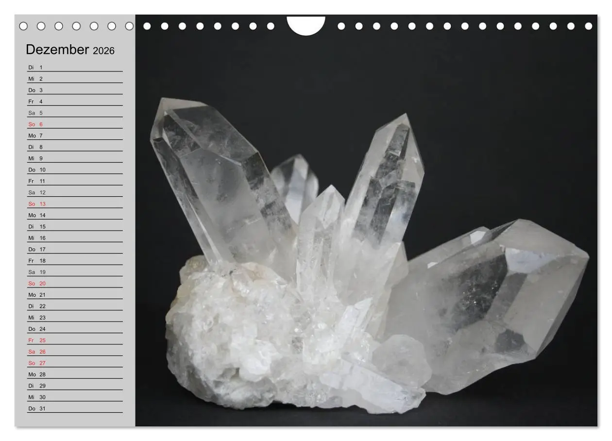 Bild: 9783457978788 | Minerale. Kristalle und Edelsteine (Wandkalender 2026 DIN A4 quer),...