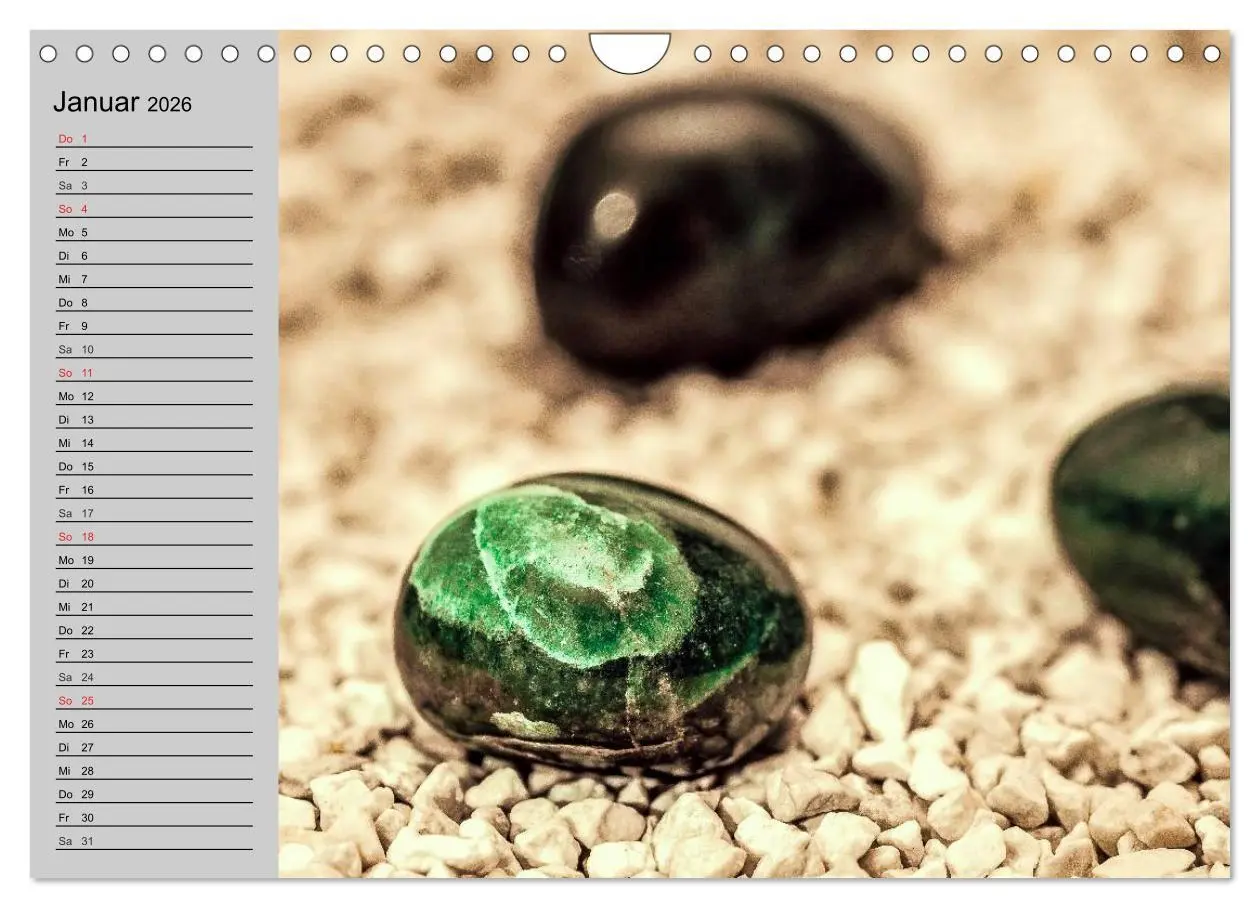 Bild: 9783457978788 | Minerale. Kristalle und Edelsteine (Wandkalender 2026 DIN A4 quer),...