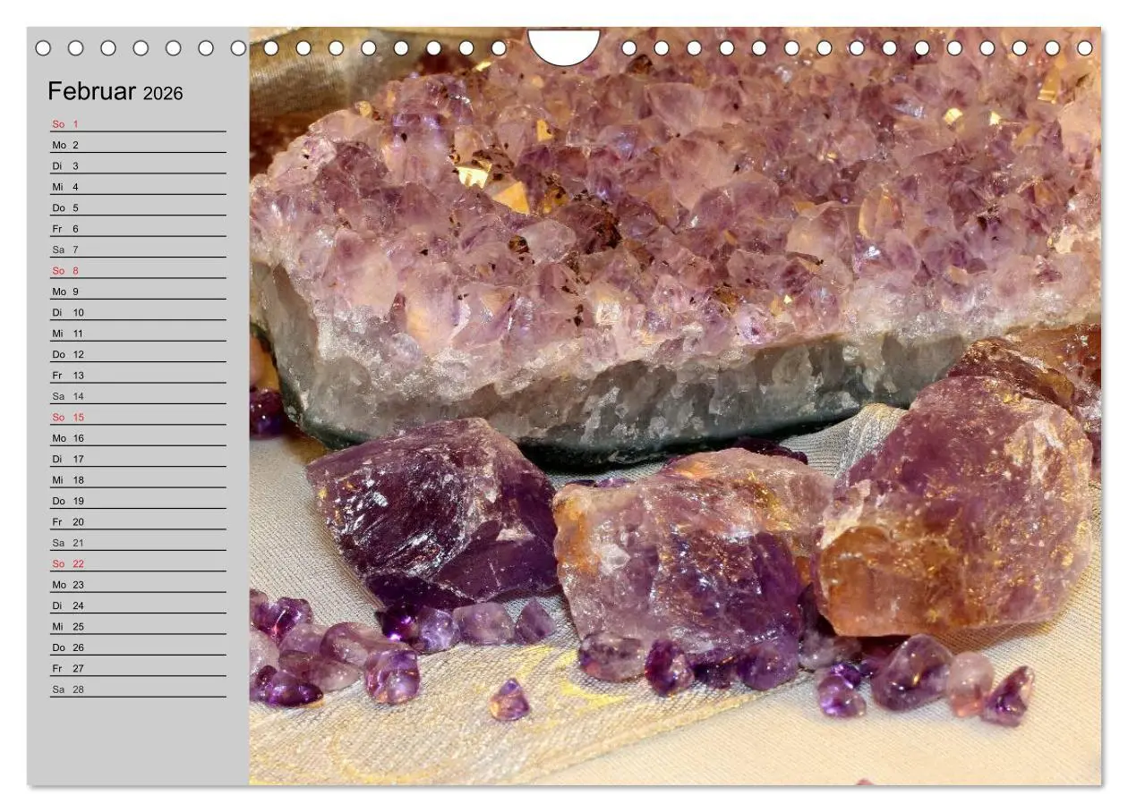 Bild: 9783457978788 | Minerale. Kristalle und Edelsteine (Wandkalender 2026 DIN A4 quer),...