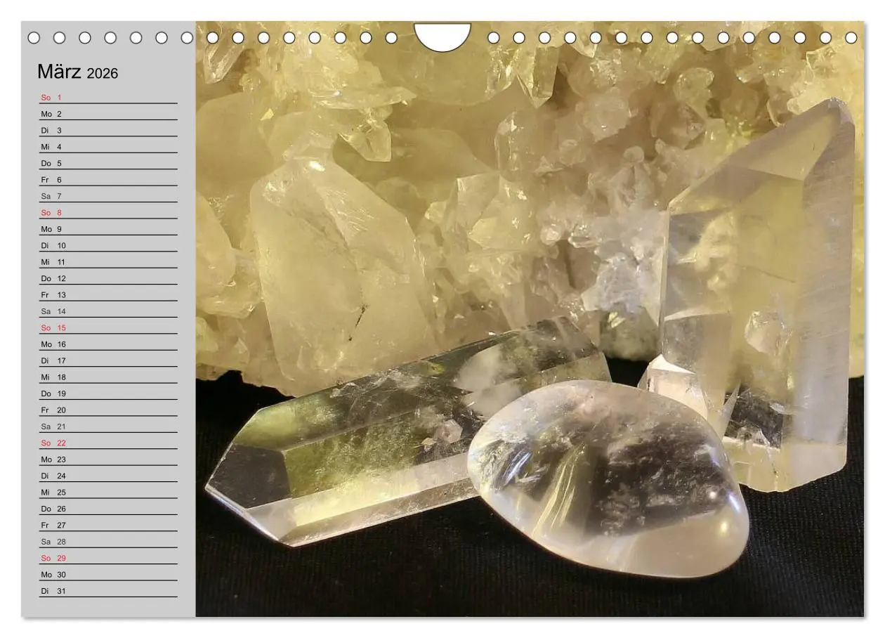 Bild: 9783457978788 | Minerale. Kristalle und Edelsteine (Wandkalender 2026 DIN A4 quer),...
