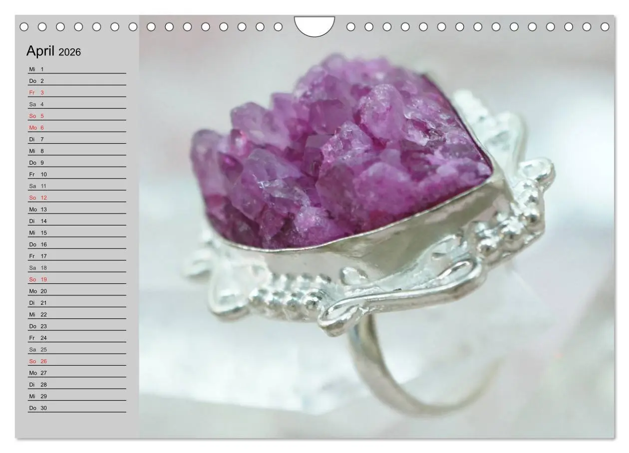 Bild: 9783457978788 | Minerale. Kristalle und Edelsteine (Wandkalender 2026 DIN A4 quer),...
