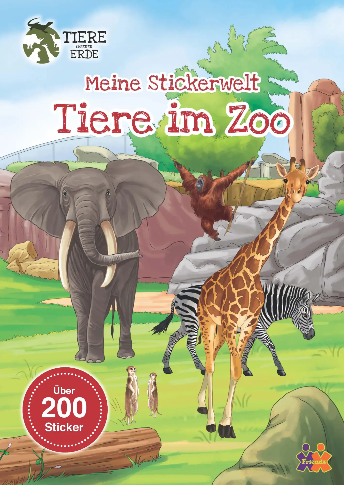 Cover: 9783863188788 | Tiere unserer Erde. Meine Stickerwelt. Tiere im Zoo | Taschenbuch