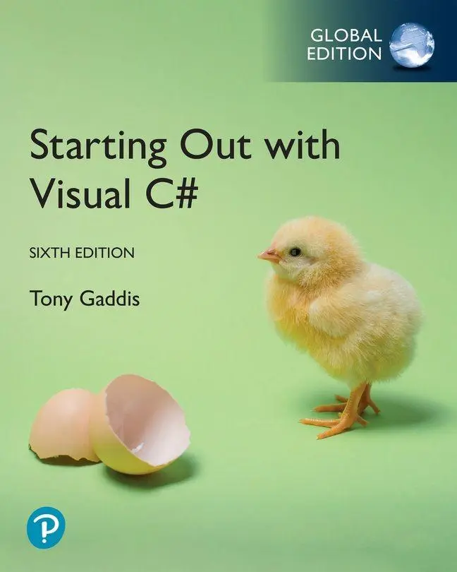 Cover: 9781292738888 | Starting out with Visual C#, Global Edition | Tony Gaddis | Buch