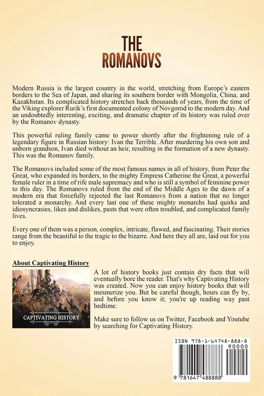 Rückseite: 9781647488888 | The Romanovs | Captivating History | Taschenbuch | Englisch | 2020