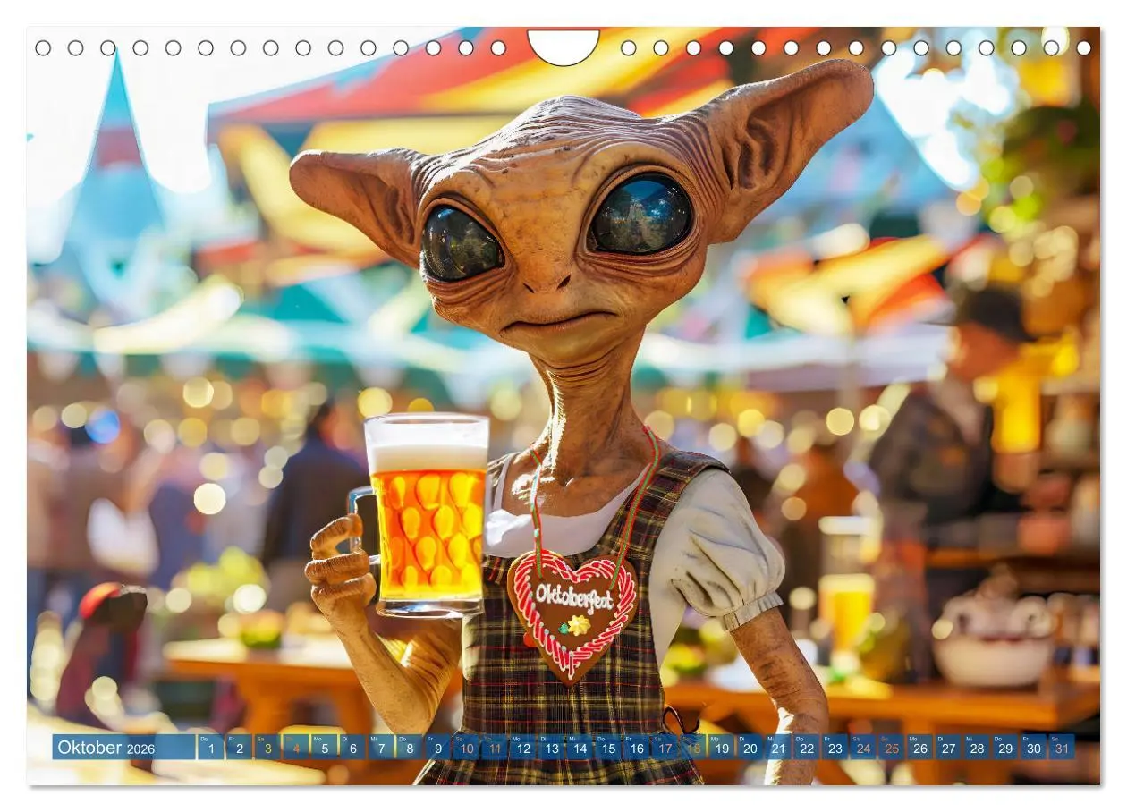 Bild: 9783457348888 | Aliens auf Erden - Kosmische Touristen auf Expedition (Wandkalender...