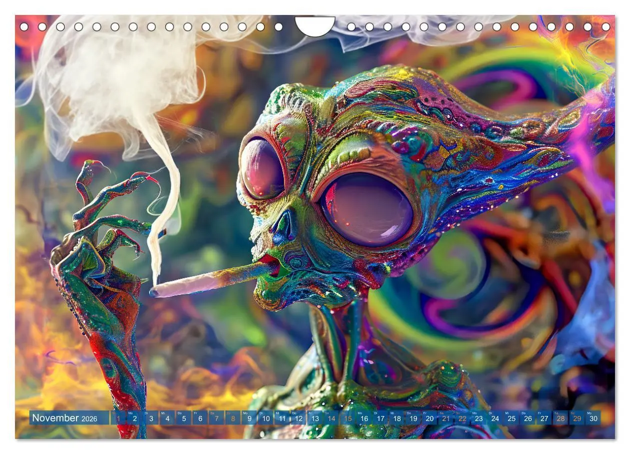 Bild: 9783457348888 | Aliens auf Erden - Kosmische Touristen auf Expedition (Wandkalender...