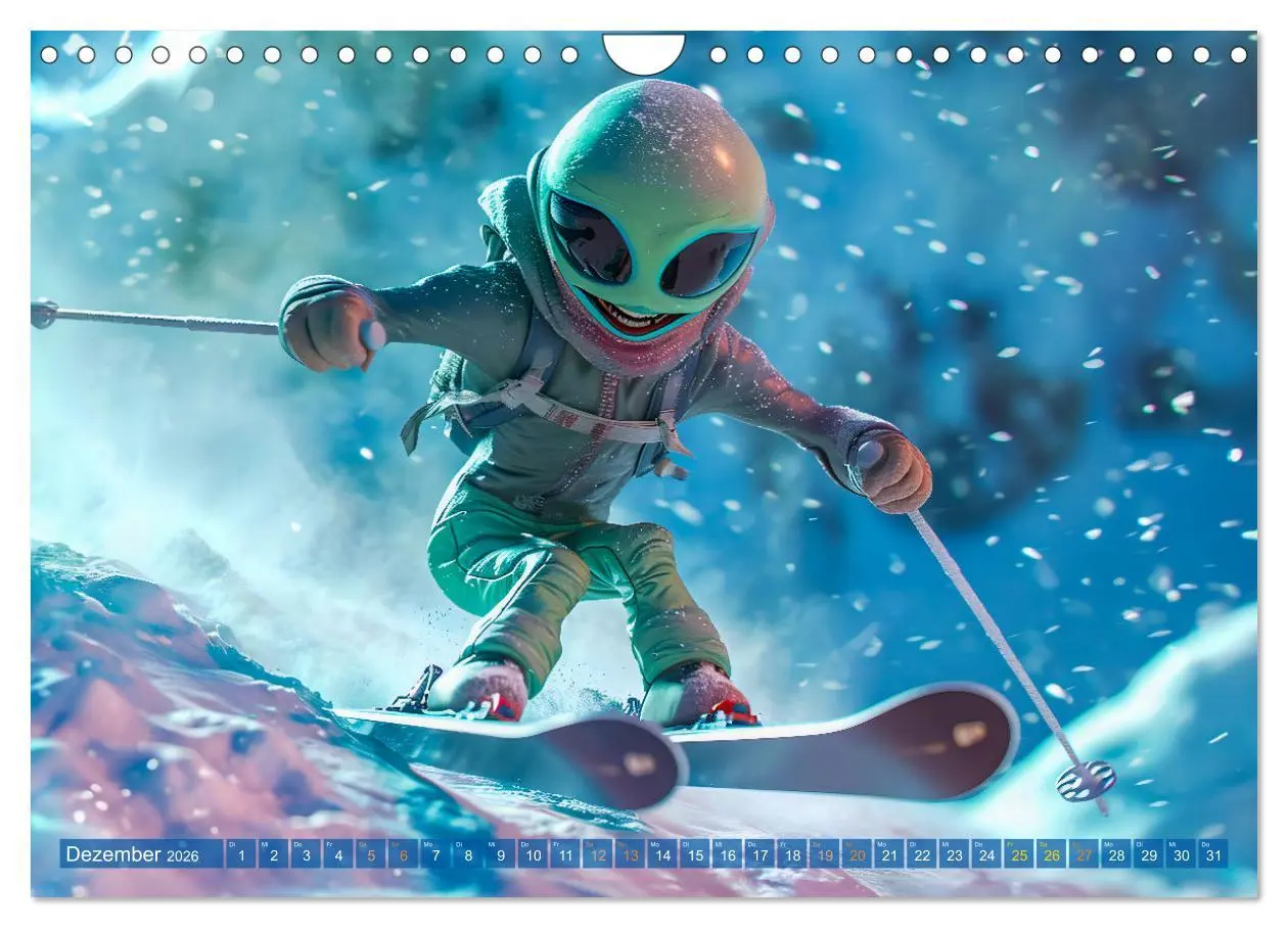 Bild: 9783457348888 | Aliens auf Erden - Kosmische Touristen auf Expedition (Wandkalender...