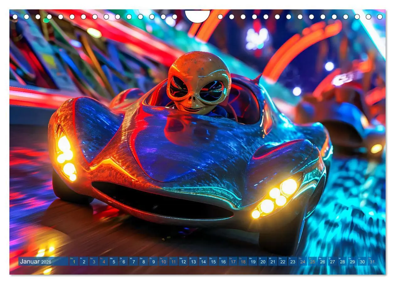 Bild: 9783457348888 | Aliens auf Erden - Kosmische Touristen auf Expedition (Wandkalender...