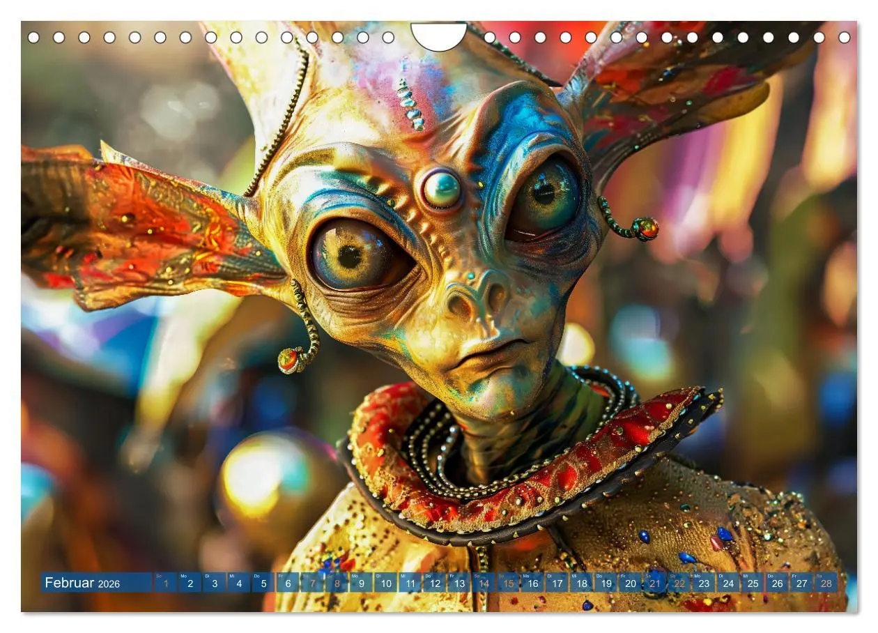 Bild: 9783457348888 | Aliens auf Erden - Kosmische Touristen auf Expedition (Wandkalender...
