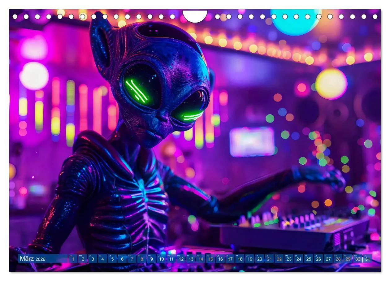 Bild: 9783457348888 | Aliens auf Erden - Kosmische Touristen auf Expedition (Wandkalender...