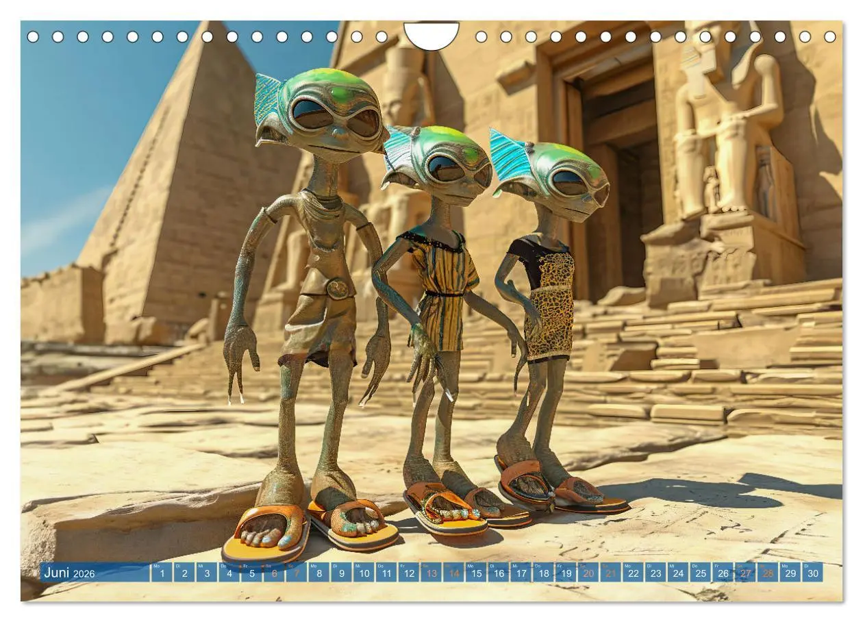 Bild: 9783457348888 | Aliens auf Erden - Kosmische Touristen auf Expedition (Wandkalender...