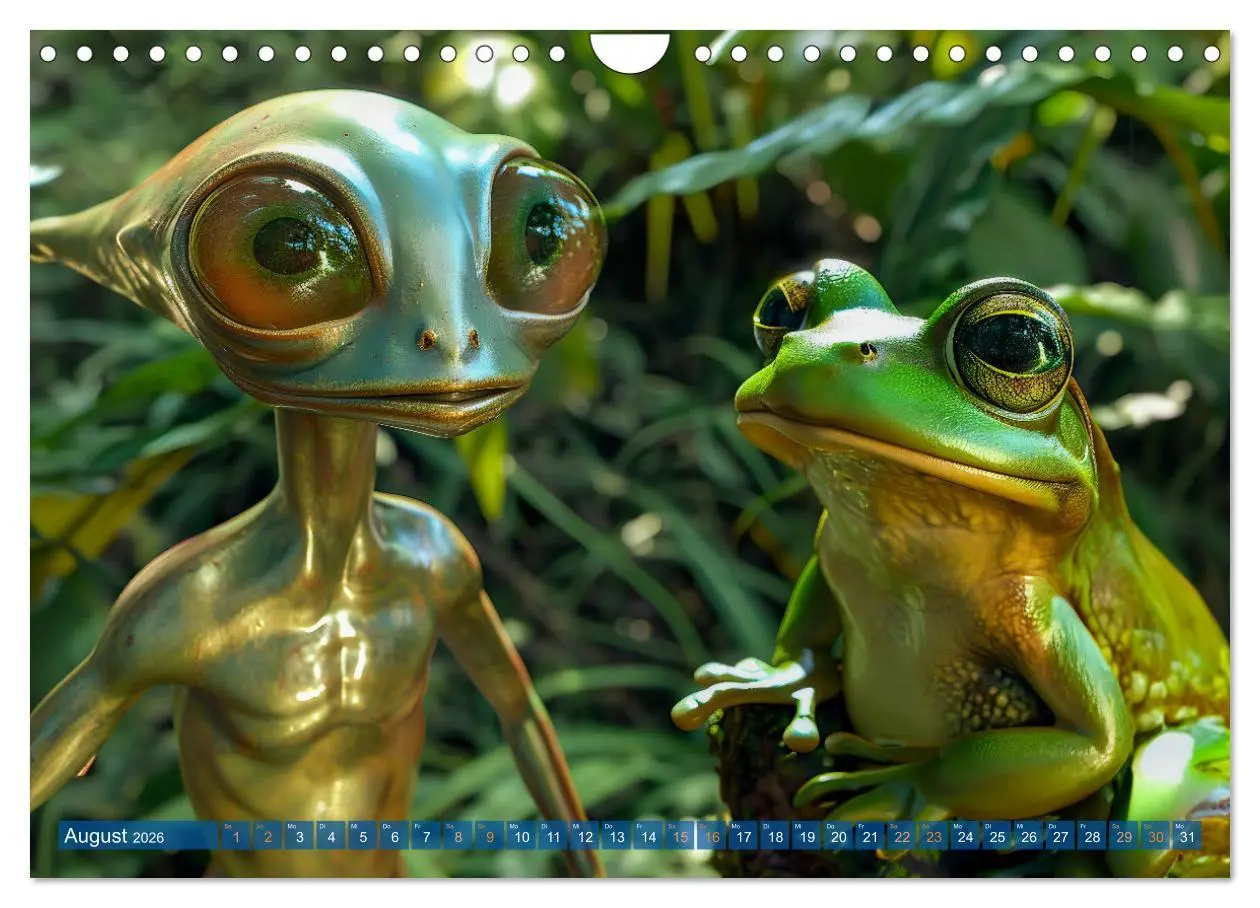 Bild: 9783457348888 | Aliens auf Erden - Kosmische Touristen auf Expedition (Wandkalender...