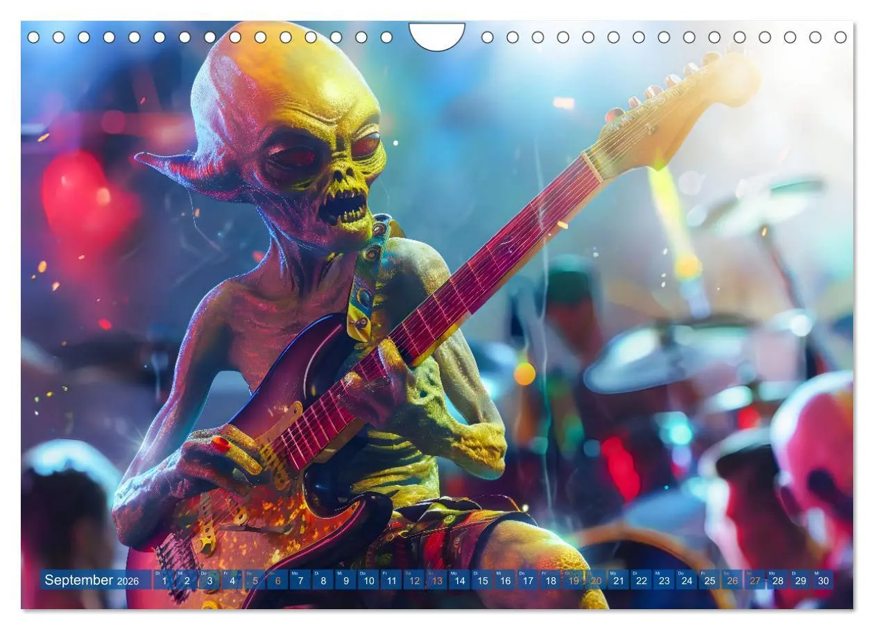 Bild: 9783457348888 | Aliens auf Erden - Kosmische Touristen auf Expedition (Wandkalender...