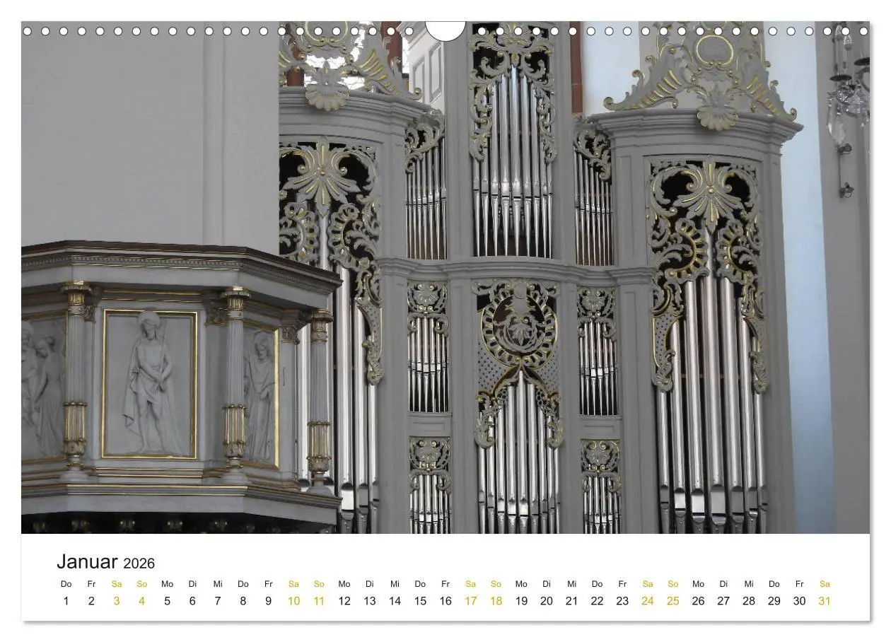 Bild: 9783457728888 | Fantastische Welt der Orgeln (Wandkalender 2026 DIN A3 quer),...