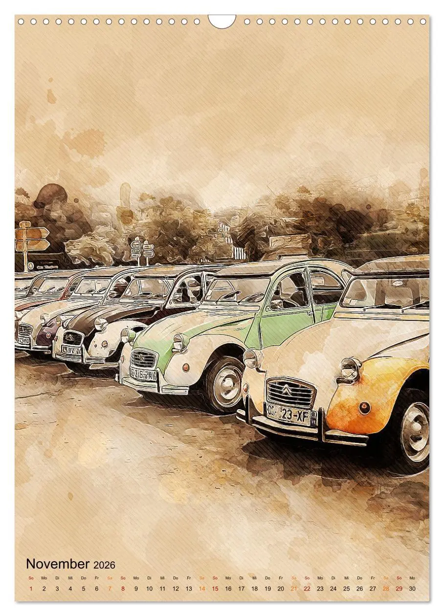 Bild: 9783516368888 | Die Ente - Automobil Legende (Wandkalender 2026 DIN A3 hoch),...