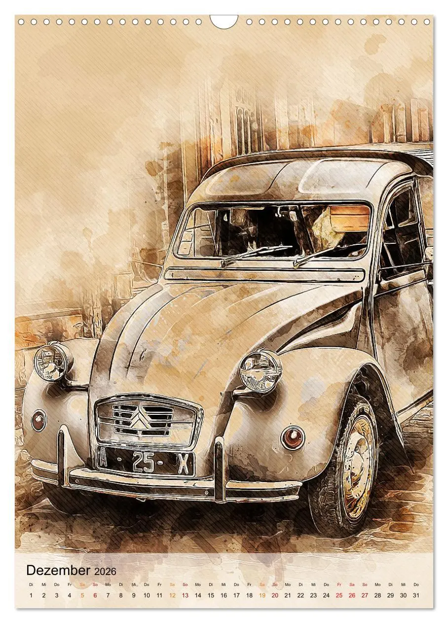 Bild: 9783516368888 | Die Ente - Automobil Legende (Wandkalender 2026 DIN A3 hoch),...
