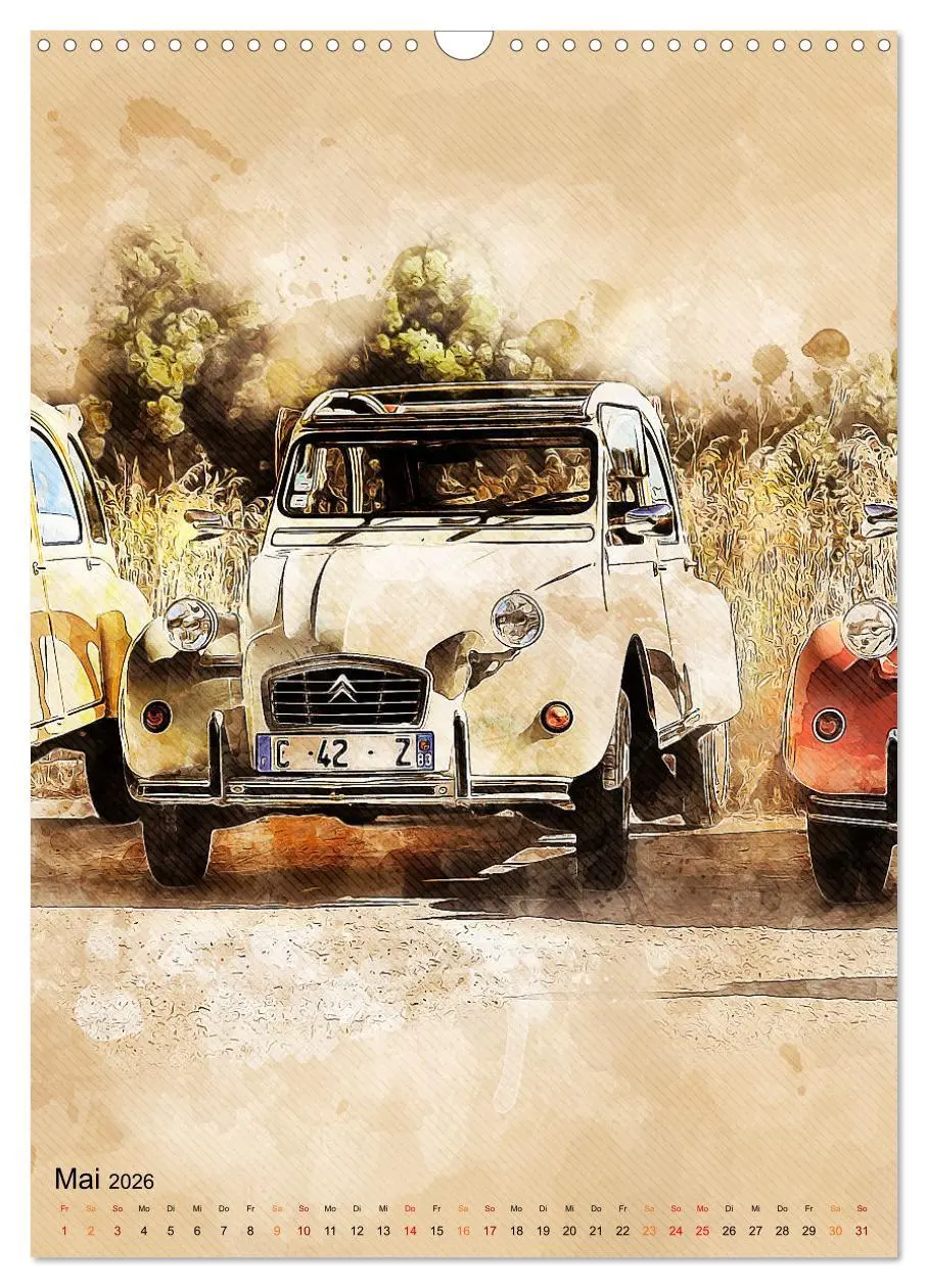 Bild: 9783516368888 | Die Ente - Automobil Legende (Wandkalender 2026 DIN A3 hoch),...
