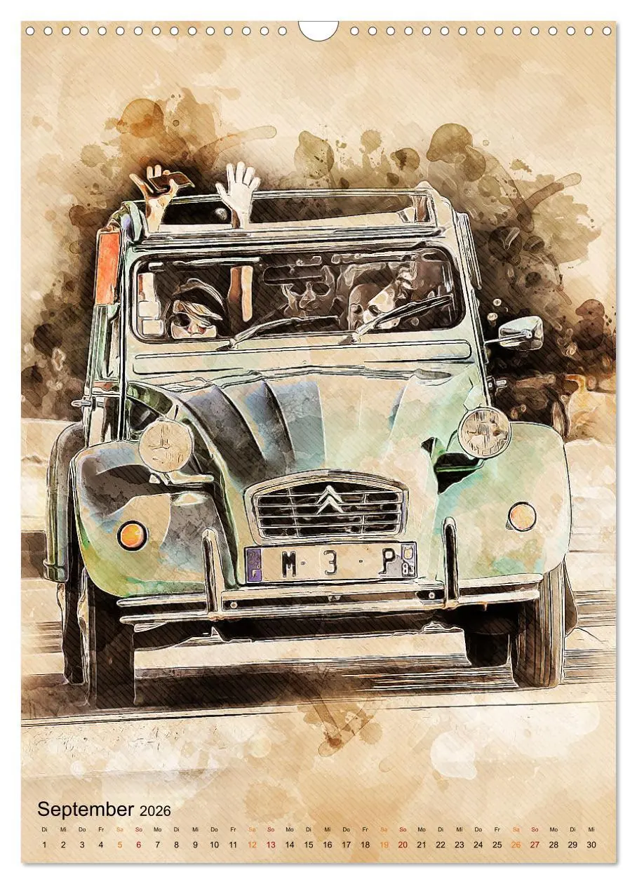 Bild: 9783516368888 | Die Ente - Automobil Legende (Wandkalender 2026 DIN A3 hoch),...