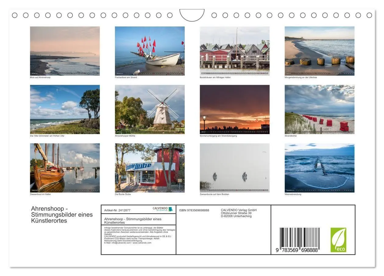 Bild: 9783569698888 | Ahrenshoop - Stimmungsbilder eines Künstlerortes (Wandkalender 2027...