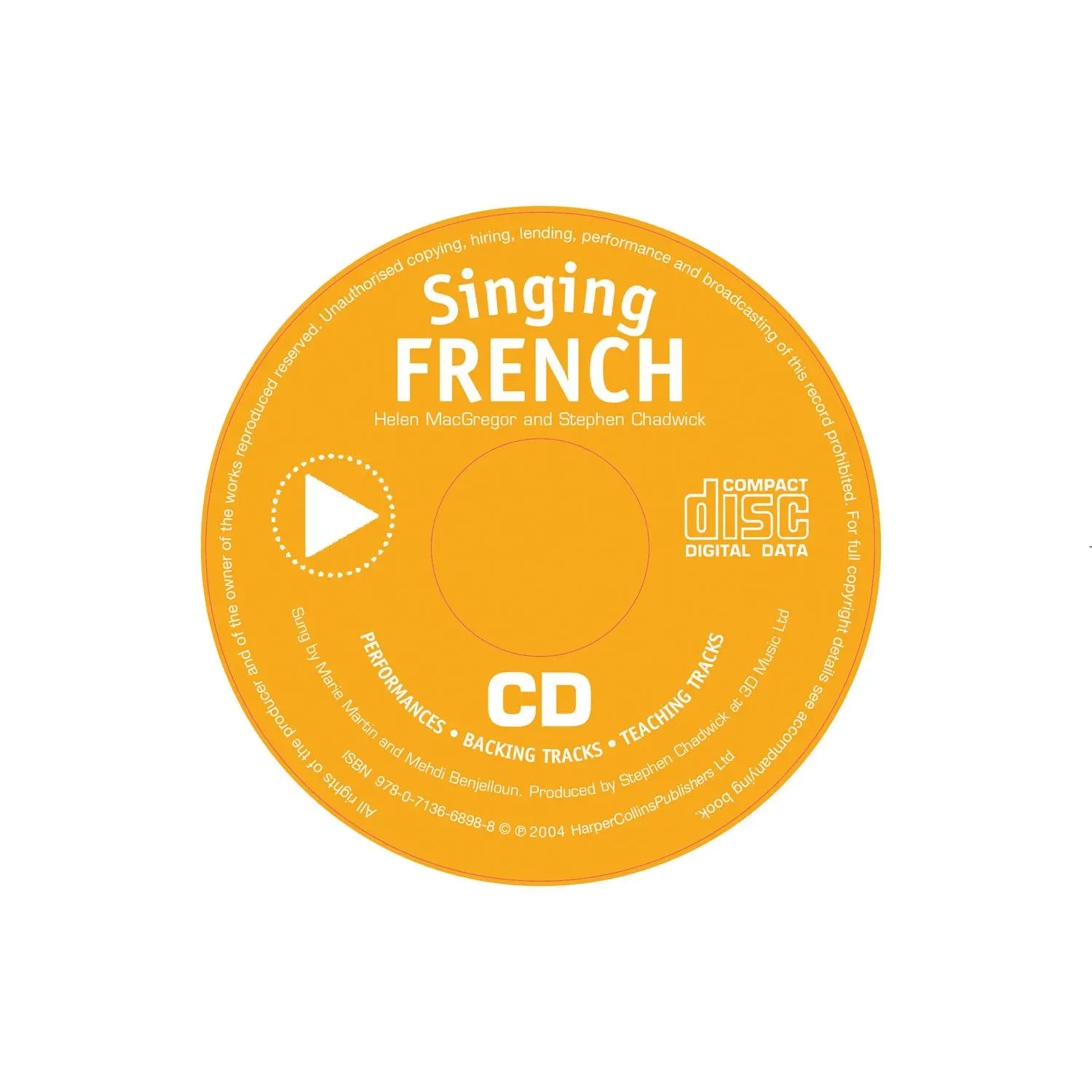 Bild: 9780713668988 | Singing French (Book + CD) | Stephen Chadwick (u. a.) | Taschenbuch