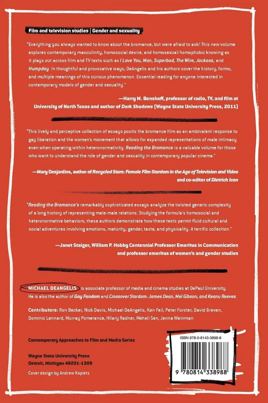 Rückseite: 9780814338988 | Reading the Bromance | Homosocial Relationships in Film and Television