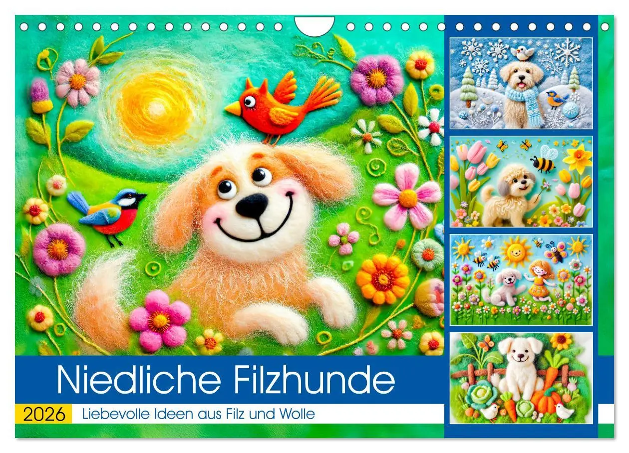 Cover: 9783457268988 | Niedliche Filzhunde - Liebevolle Ideen aus Filz und Wolle...