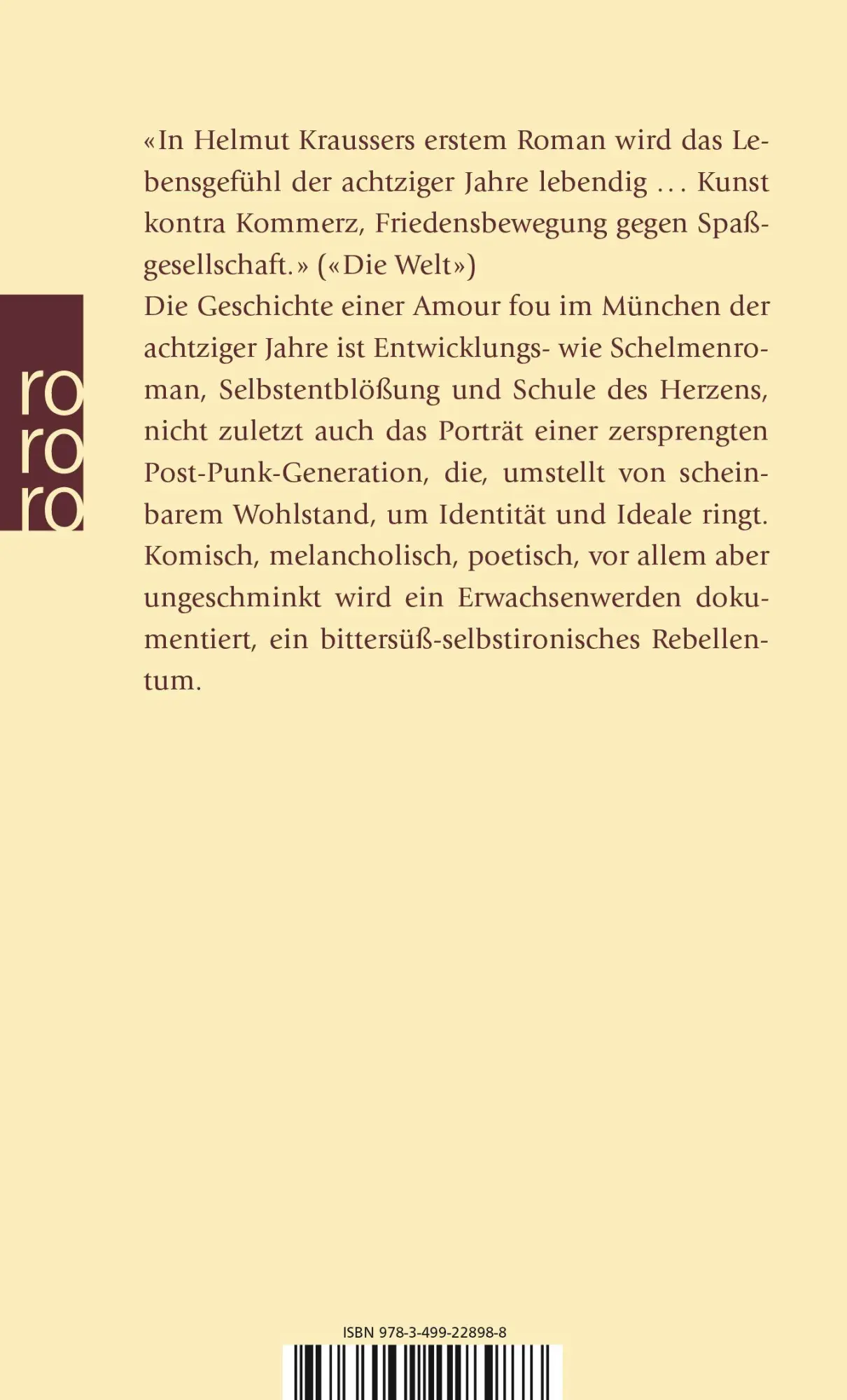 Rückseite: 9783499228988 | Schweine und Elefanten | Helmut Krausser | Taschenbuch | 240 S. | 2000