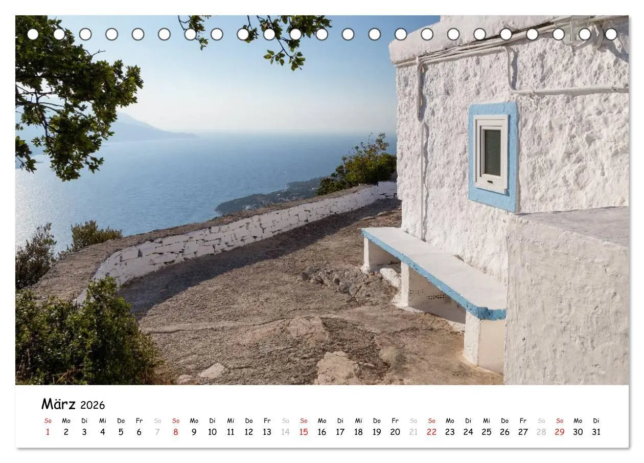 Bild: 9783516118988 | Samos - Griechenlands grüne Insel (Tischkalender 2026 DIN A5 quer),...
