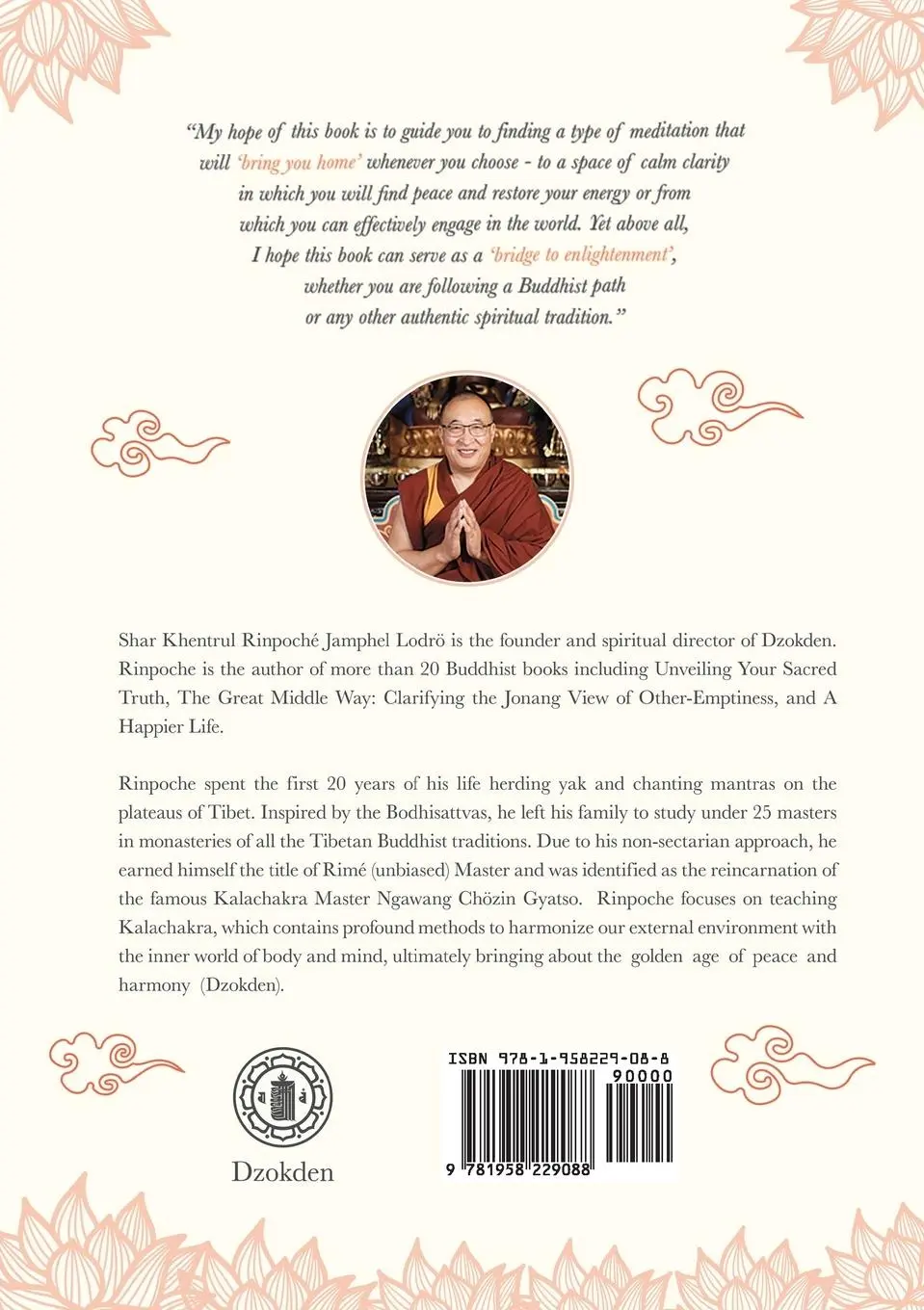 Rückseite: 9781958229088 | An Authentic Guide to Meditation | Shar Khentrul Jamphel Lodrö | Buch