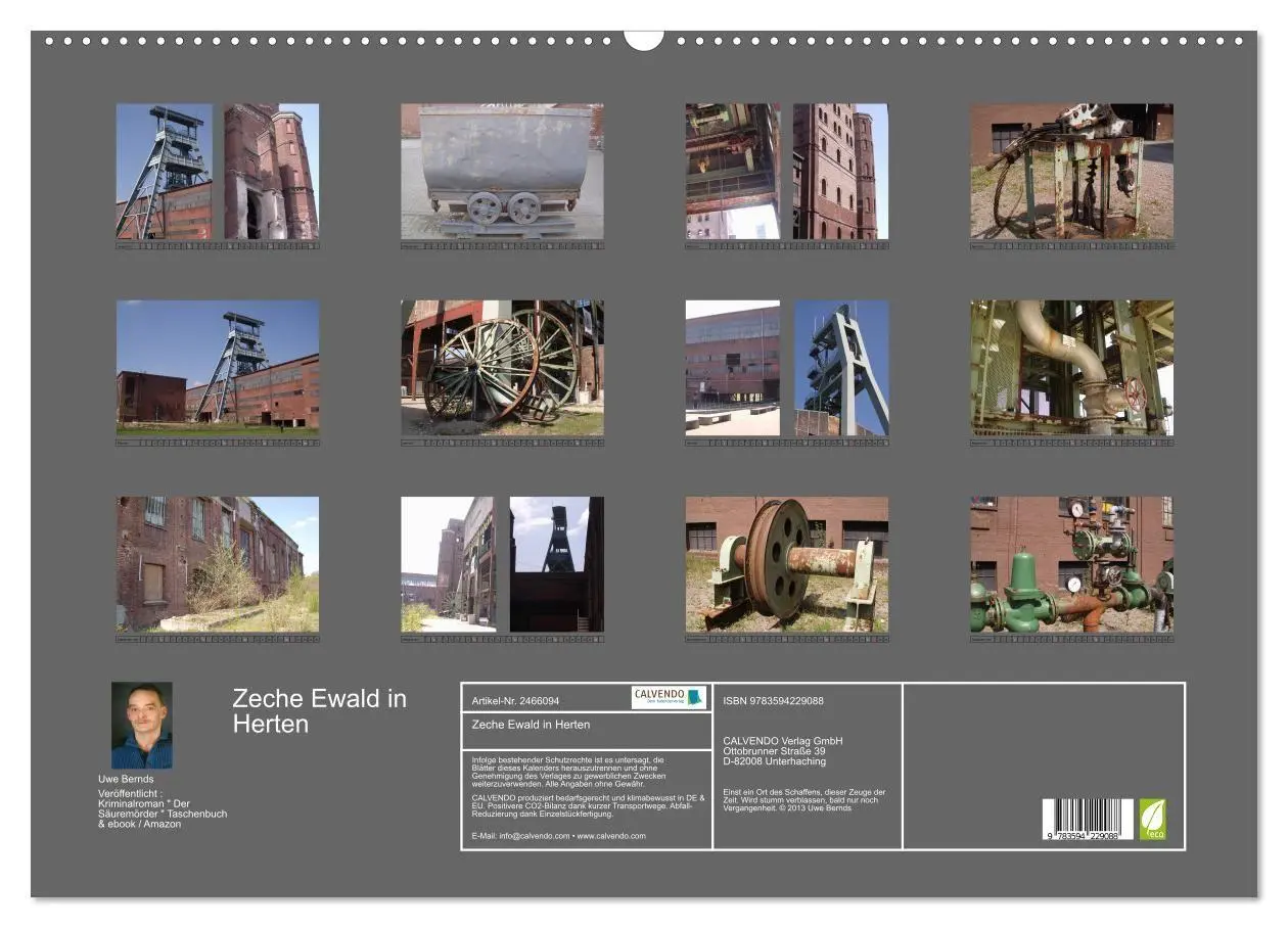 Bild: 9783594229088 | Zeche Ewald in Herten (Wandkalender 2027 DIN A2 quer), CALVENDO...
