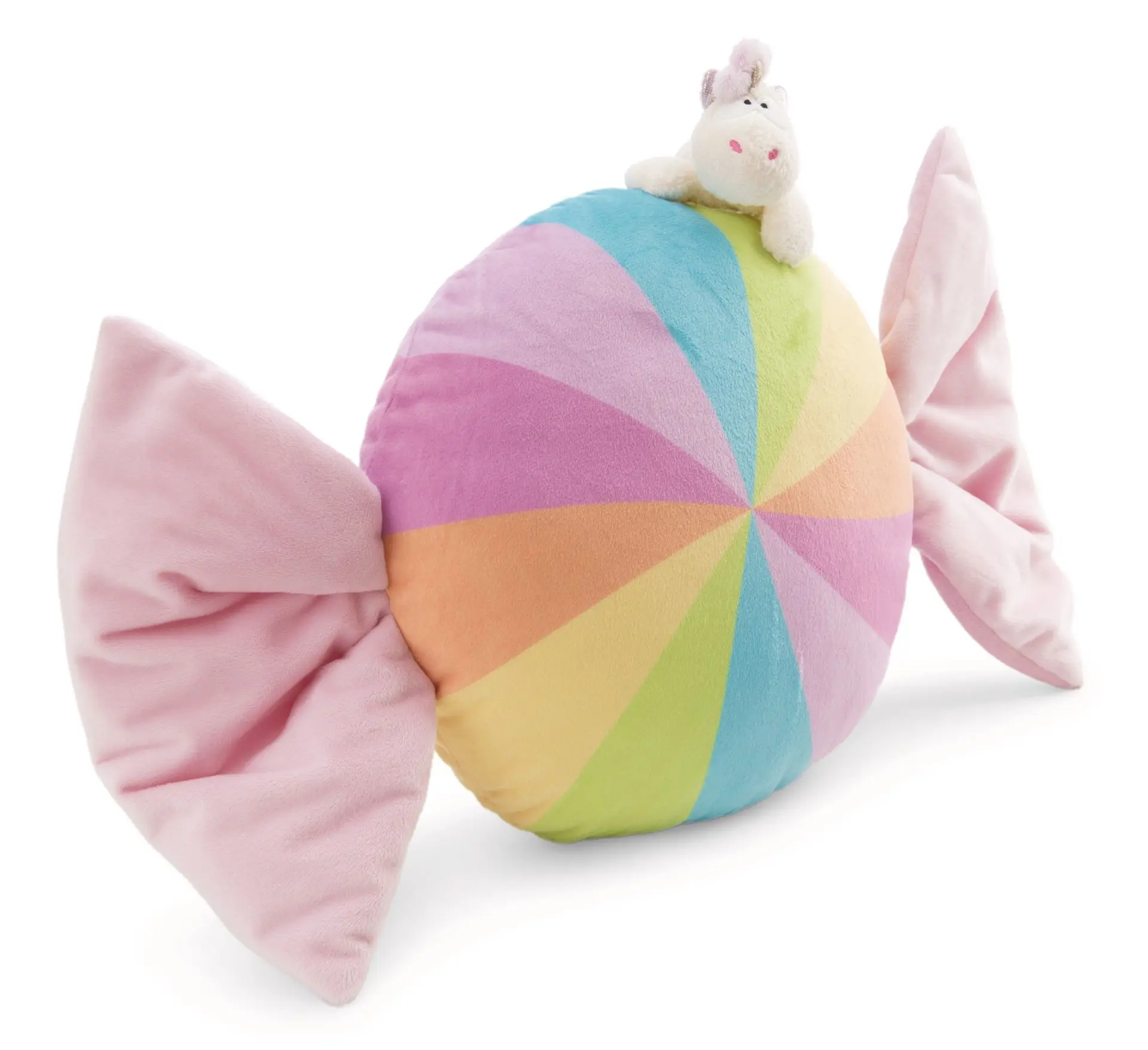 Cover: 4012390619188 | Nici 61918 Kissen Bonbonförmig 45cm mit Kuscheltier Einhorn | 61918