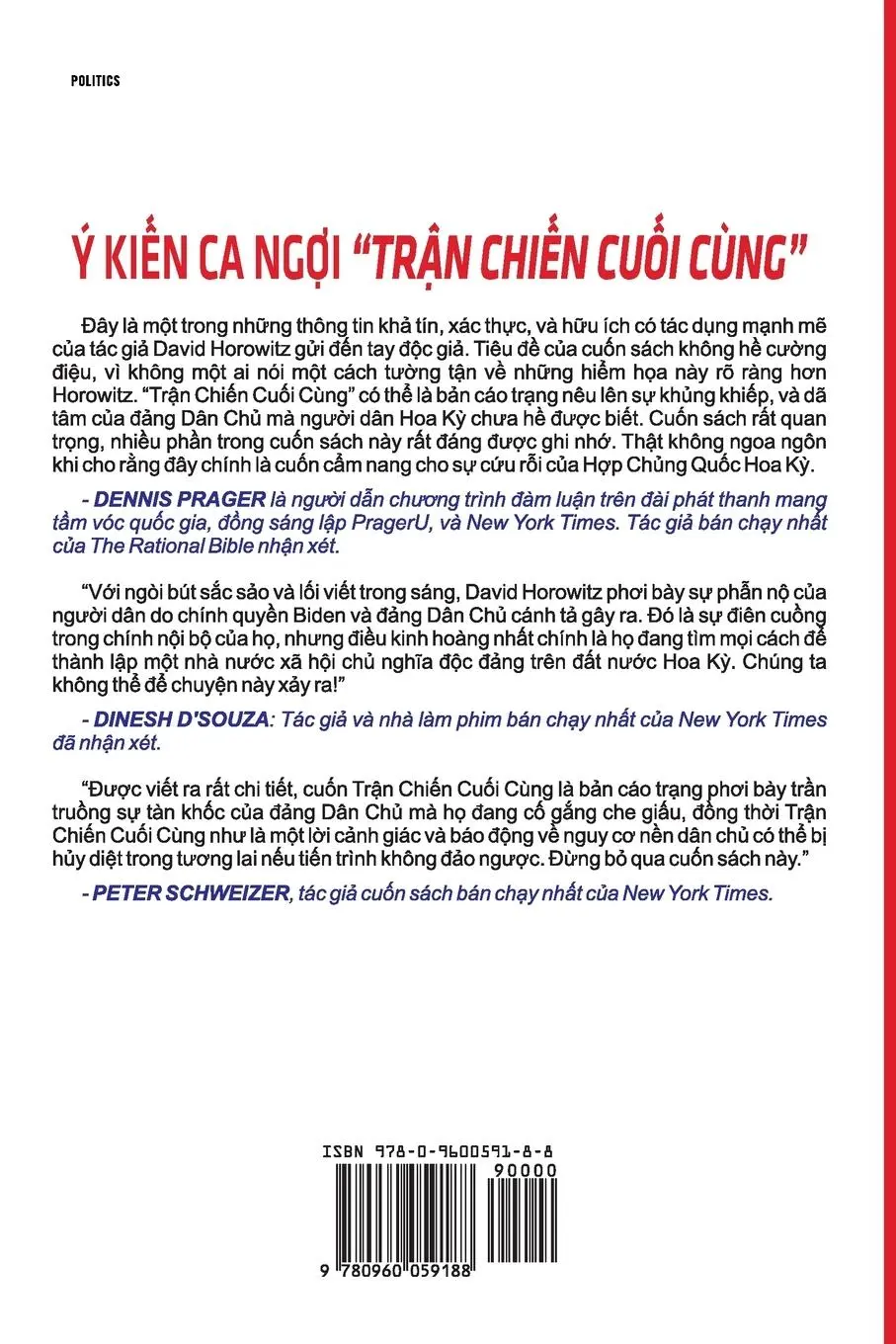Rückseite: 9780960059188 | Tr¿n Chi¿n Cu¿i Cùng | David Horowitz | Taschenbuch | Vietnamesisch