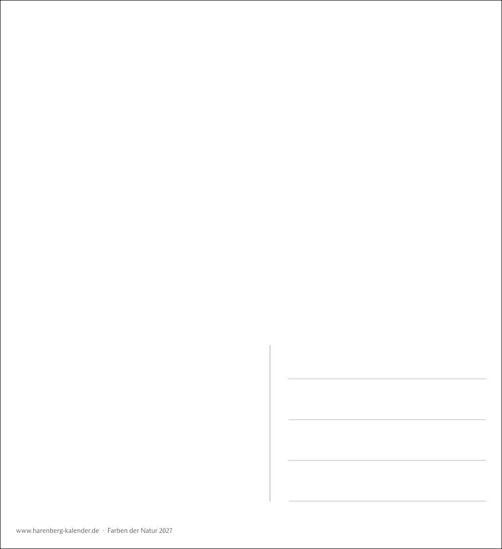 Bild: 9783840039188 | Farben der Natur Postkartenkalender 2027 - Wochenkalender mit 53...